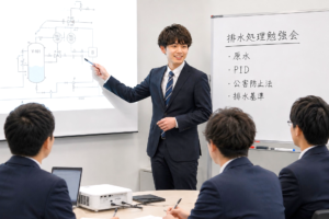 毎月の勉強会で知識と技術をレベルアップ！　～排水処理のプロのその先へ～