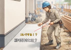 工事初心者 必見！　コンクリート施工で使用する工事用語集 ②　刷毛引きとは？役割や使用例、種類を解説！